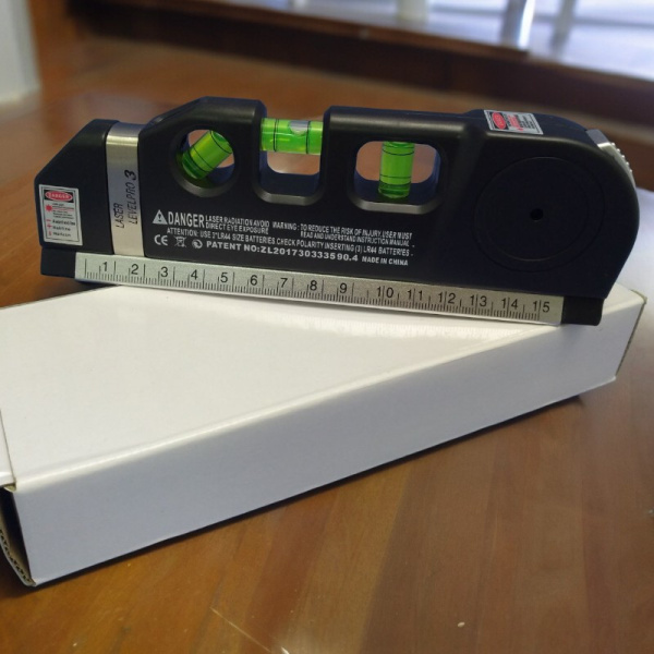 Лазерный дальномер Точный Луч с рулеткой, линейкой и лазерными уровнями / Лазерная рулетка до 15 метров луч, 2.5 метра рулетка